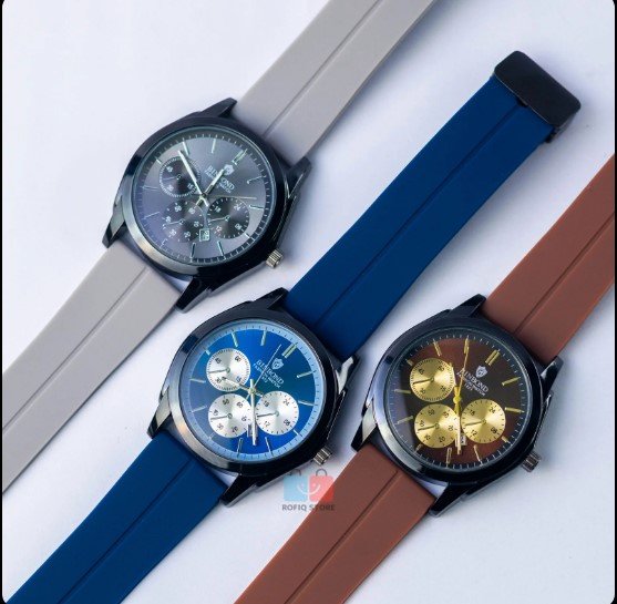 BINBOND Analog Watch Magnetic Rubber Strap Stylish Men Watch