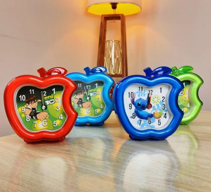 Apple Shape Table Alarm Clock Stylish Desk Clock Bedroom Office