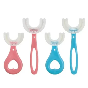 Kids 360 U Shape Toothbrush Soft Silicone Baby Teeth Cleaner