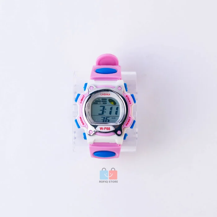 Lasika W-F68 Unisex Kids Digital Watch Waterproof LED Sports